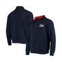 Men's Navy Fresno State Bulldogs Tortugas Logo Quarter-Zip Jacket