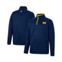 Men's Navy Michigan Wolverines Rebound Quarter-Snap Jacket
