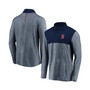 Men's Navy Boston Red Sox Iconic Marble Clutch Half-Zip Jacket