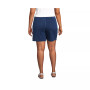 Women's Plus Size Starfish Mid Rise Pull On 7" Knit Denim Jean Shorts