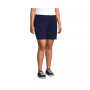 Women's Plus Size Starfish Mid Rise Pull On 7" Knit Denim Jean Shorts