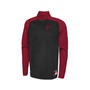 Men's Black Atlanta Falcons Combine Authentic O-Line Raglan Half-Zip Jacket