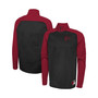 Men's Black Atlanta Falcons Combine Authentic O-Line Raglan Half-Zip Jacket