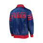 Men's Royal Philadelphia 76Ers The Captain Ii Full-Zip Varsity Jacket