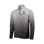 Men's Silver and Black Las Vegas Raiders Gradient Raglan Quarter-Zip Jacket
