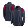 Men's Navy Houston Texans 2021 Sideline Coaches Repel Quarter-Zip Jacket