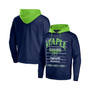 Men's NFL X Staple Navy Seattle Seahawks Oversized Gridiron Vintage-Like Wash Pullover Hoodie