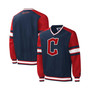 Men's Navy Cleveland Guardians Yardline Pullover Windbreaker