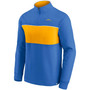 Men's Powder Blue and Gold Los Angeles Chargers Block Party Quarter-Zip Jacket