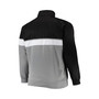 Men's Black, Gray Brooklyn Nets Big and Tall Pieced Body Full-Zip Track Jacket