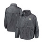 Men's Graphite Green Bay Packers Sportsman Waterproof Packable Full-Zip Jacket
