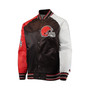 Men's Brown Cleveland Browns The Reliever Raglan Full-Snap Jacket
