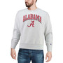 Men's Gray Alabama Crimson Tide Arch Over Logo Reverse Weave Pullover Sweatshirt