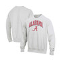 Men's Gray Alabama Crimson Tide Arch Over Logo Reverse Weave Pullover Sweatshirt
