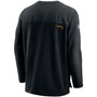 Men's Black Pittsburgh Steelers Sideline Half-Zip UV Performance Jacket
