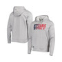 Men's Heathered Gray Houston Texans Combine Authentic Game On Pullover Hoodie