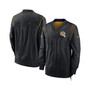 Men's Black New Orleans Saints Sideline Team ID Reversible Pullover Windshirt