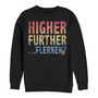 Marvel Men's Captain Marvel Goose Higher Further Flerken, Crewneck Fleece