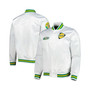 Men's White LA Galaxy City Full-Snap Satin Jacket