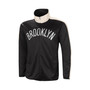 Men's Black, White Brooklyn Nets Zone Blitz Tricot Full-Zip Track Jacket