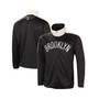 Men's Black, White Brooklyn Nets Zone Blitz Tricot Full-Zip Track Jacket