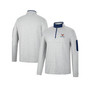 Men's Heathered Gray, Navy Virginia Cavaliers Country Club Windshirt Quarter-Zip Jacket