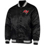 Men's Black Tampa Bay Buccaneers Locker Room Satin Varsity Full-Snap Jacket
