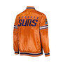 Men's Orange Phoenix Suns Slider Satin Full-Snap Varsity Jacket
