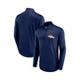 Men's Branded Navy Denver Broncos Tough Minded Quarter-Zip Top