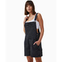 Women's Utility Denim Overall Romper Shorts