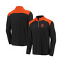 Men's Black, Orange San Francisco Giants Iconic Clutch Quarter-Zip Pullover Jacket