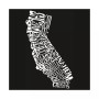 Men's Word Art California State Crewneck Sweatshirt