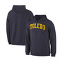 Men's Navy Toledo Rockets Basic Arch Expansion Hoodie