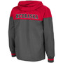 Men's Charcoal, Scarlet Nebraska Huskers Game Night Full-Zip Jacket