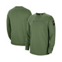 Men's Olive LSU Tigers Military-Inspired Pullover Sweatshirt