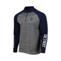 Men's Heather Gray Detroit Tigers Vandal Raglan Quarter-Zip Jacket