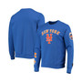 Men's Royal New York Mets Stacked Logo Pullover Sweatshirt