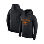 Men's Black Texas Longhorns Big and Tall Legend Retro Football Performance Pullover Hoodie