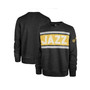 Men's Heather Black Utah Jazz Tribeca Emerson Pullover Sweatshirt