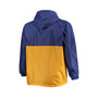 Men's Blue St. Louis Blues Big and Tall Anorak Half-Zip Pullover Hoodie