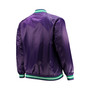Men's Purple Big and Tall 1995 NBA All-Star Game Hardwood Classics Satin Full-Snap Jacket