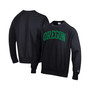Men's Black Oregon Ducks Arch Reverse Weave Pullover Sweatshirt