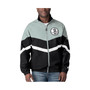 Men's Black, Gray Brooklyn Nets Bank Shot Oxford Full-Zip Jacket