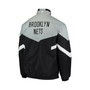 Men's Black, Gray Brooklyn Nets Bank Shot Oxford Full-Zip Jacket