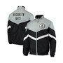 Men's Black, Gray Brooklyn Nets Bank Shot Oxford Full-Zip Jacket