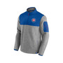Men's Branded Heathered Gray, Royal Chicago Cubs Clutch Gene Fleece Half-Zip Jacket