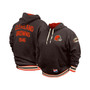 Men's Brown Cleveland Browns Throwback Pullover Hoodie
