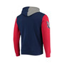 Men's Navy New Jersey Nets Hardwood Classics Colorblock Pullover Hoodie