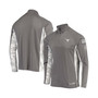 Men's Gray, Camo Texas Longhorns OHT Military-Inspired Appreciation Swoop Quarter-Zip Jacket