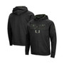 Men's Black Miami Hurricanes OHT Military-Inspired Appreciation Camo Pullover Hoodie
